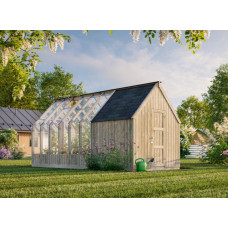 Stikla siltumnīca 8.2m2 ar noliktavas telpu 4,0m2