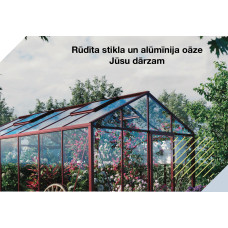 Wooden ark-formed greenhouse 3.0x4.0m
