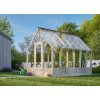 Wooden ark-formed greenhouse 3.0x4.0m
