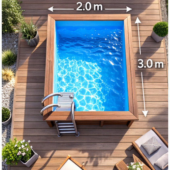 Деревянная теплица - 2.40x2.44m