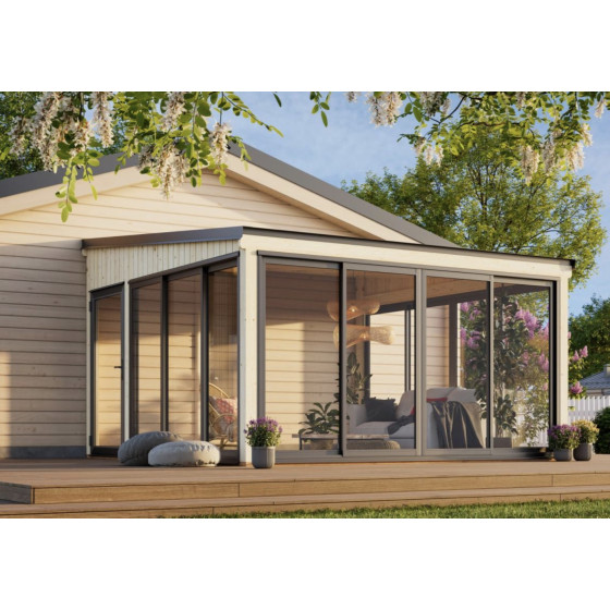 Katrīna 16,6m2 - stiklota veranda